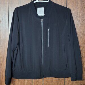 Banana Republic BR Standard Full-Zip Mens Black Jacket XXL Stretch Lightweight